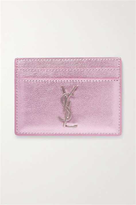 ysl card holder pink